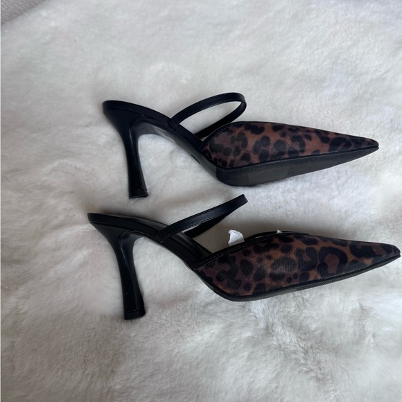 A New Day Brown Leopard Print Heels - Picture 3 of 5